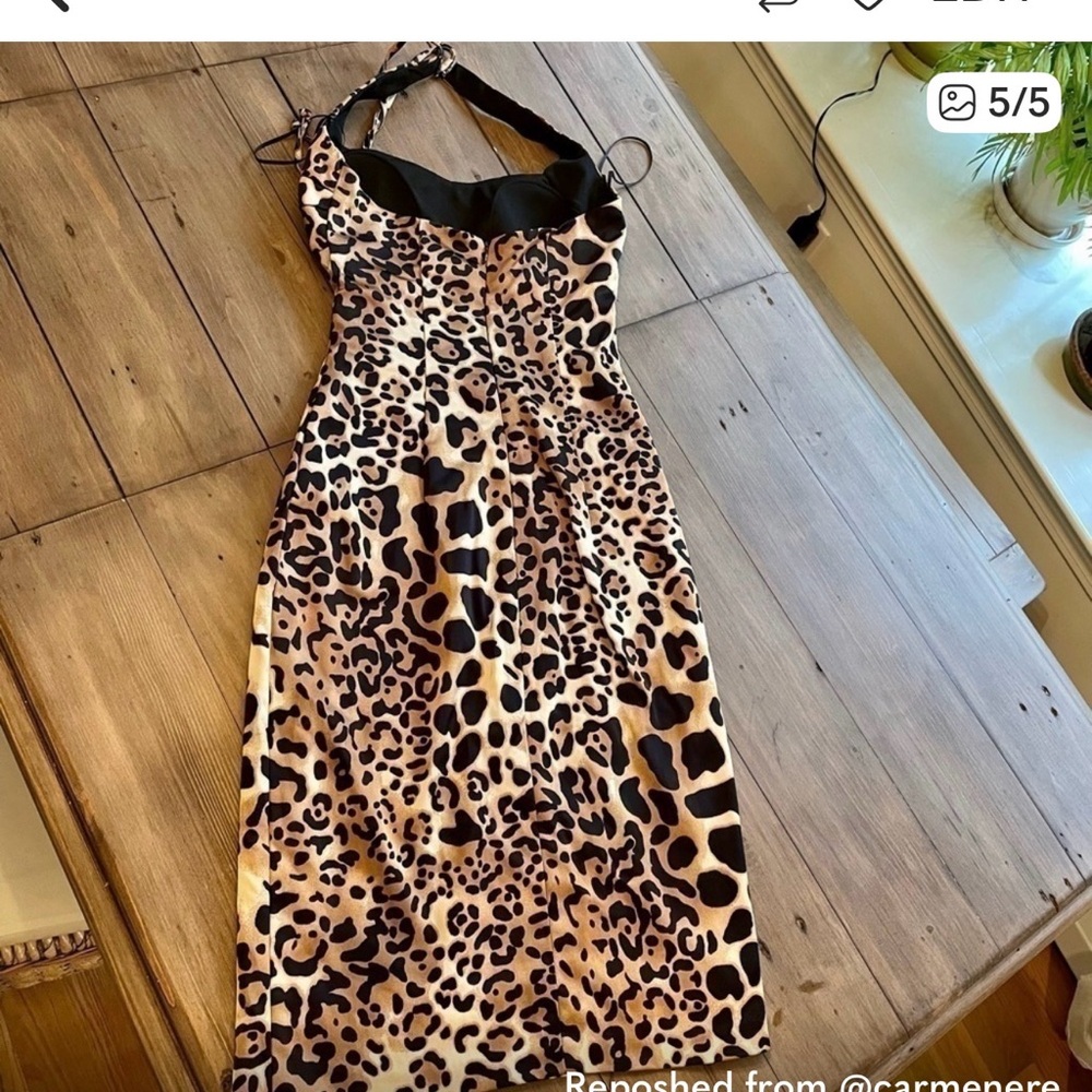 Cache Animal Print Maxi Dress